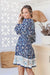 The Finley Dress - Dark Navy Floral - Sparrow & Finch Boutique