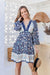 The Finley Dress - Dark Navy Floral - Sparrow & Finch Boutique