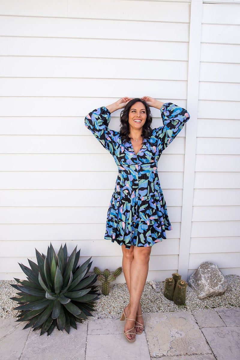 The Finley Dress - Honolulu Blue