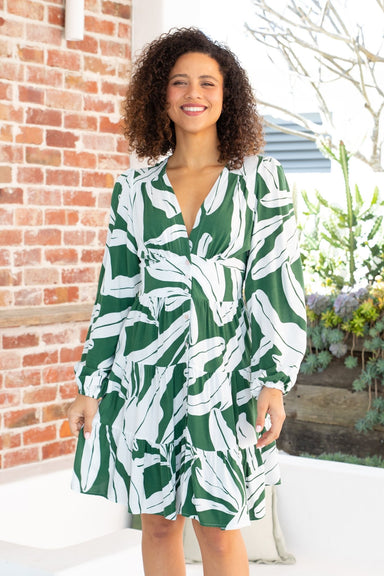 The Finley Dress - Palm Paradise - Sparrow & Finch Boutique