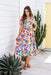 The Freya Dress - Coloured Oasis - Sparrow & Finch Boutique