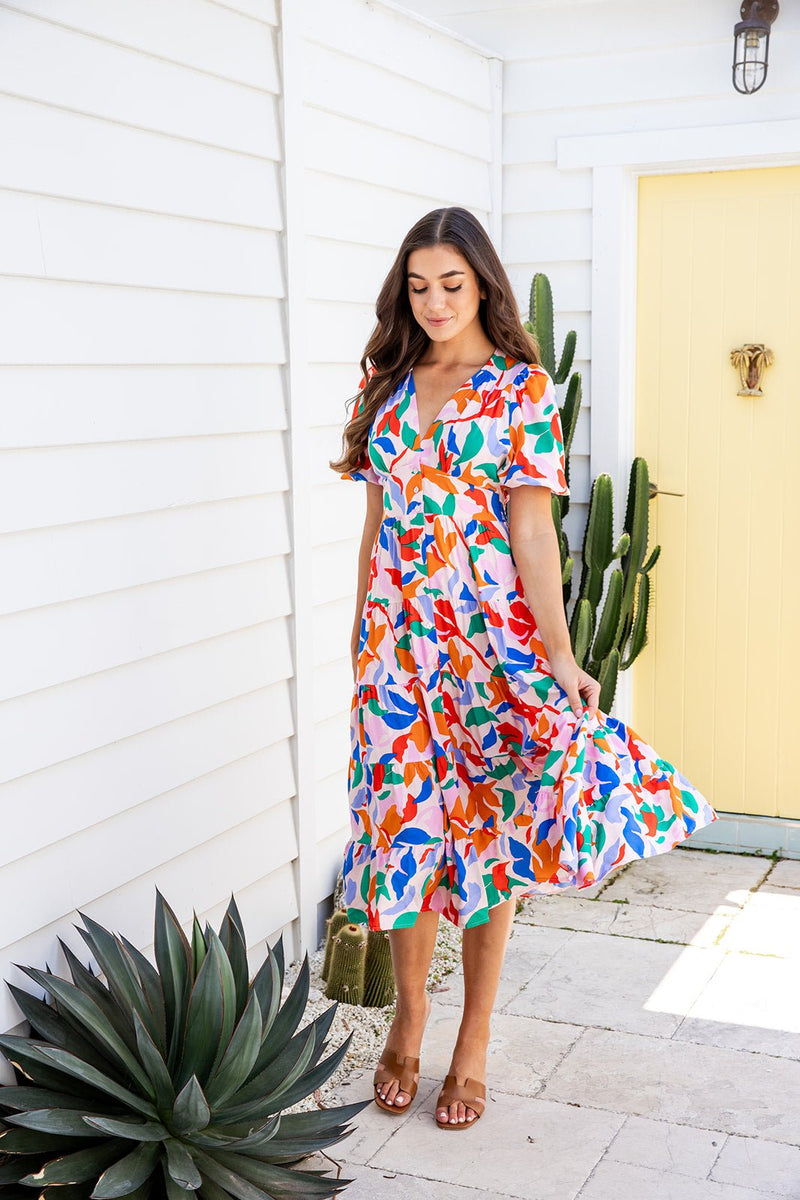 The Freya Dress - Coloured Oasis