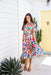 The Freya Dress - Coloured Oasis - Sparrow & Finch Boutique