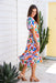 The Freya Dress - Coloured Oasis - Sparrow & Finch Boutique