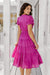 The Freya Dress - Hot Magenta - Sparrow & Finch Boutique