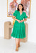 The Freya Dress - Shamrock Green - Sparrow & Finch Boutique