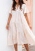 The Gaia Dress - Light Nude Gingham - Sparrow & Finch Boutique
