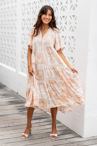 The Gaia Dress - Midsummer Beige - Sparrow & Finch Boutique