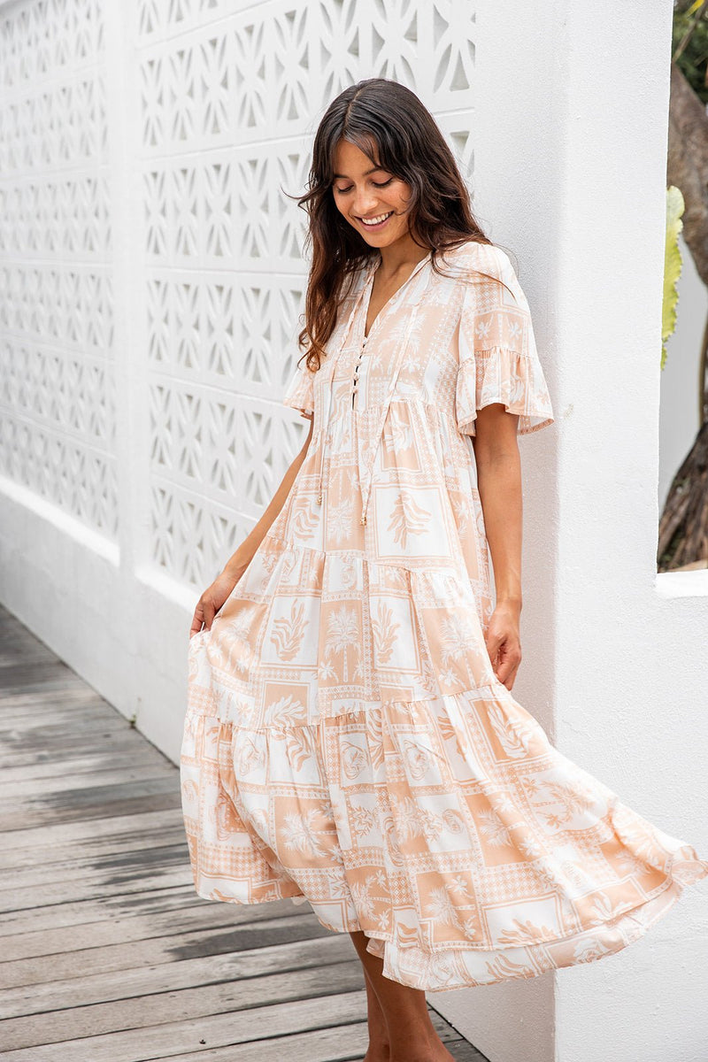 The Gaia Dress -  Midsummer Beige