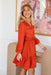 The Gemini Dress - Blood Orange - Sparrow & Finch Boutique