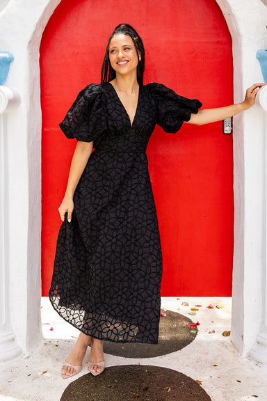 The Genevieve Dress - Noir - Sparrow & Finch Boutique