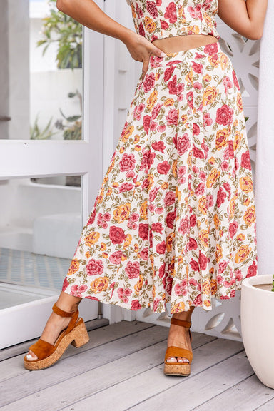 The Harrieta Skirt - Classic Floral - Sparrow & Finch Boutique