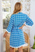 The Inez Dress - Rippled Blue - Sparrow & Finch Boutique