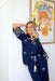The Ireena Shirt - Blue Palm Majesta - Sparrow & Finch Boutique