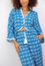 The Ireena Shirt - Rippled Blue - Sparrow & Finch Boutique