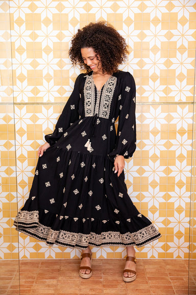 The Isabella Dress - Dark Majesta - Sparrow & Finch Boutique
