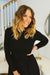 The Ivalo Dress - Ivory Black - Sparrow & Finch Boutique