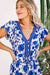 The Joslyn Dress - Blue Athena - Sparrow & Finch Boutique