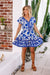 The Joslyn Dress - Blue Athena - Sparrow & Finch Boutique