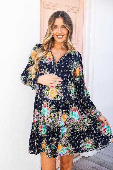 The Karlie Dress - Flowerbed - Sparrow & Finch Boutique