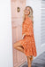 The Karlie Dress - Orange Palms - Sparrow & Finch Boutique