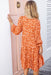 The Karlie Dress - Orange Palms - Sparrow & Finch Boutique