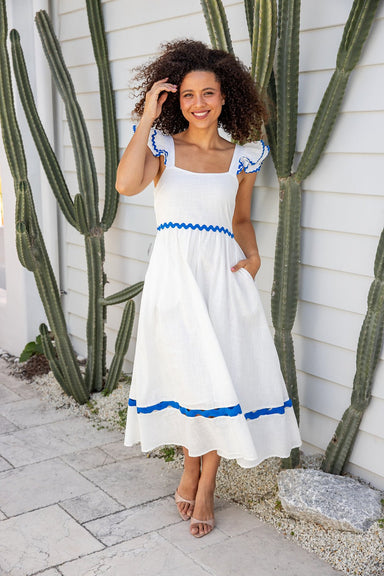The Kinsley Dress - White - Sparrow & Finch Boutique