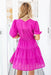 The Lacy Dress - Hot Magenta - Sparrow & Finch Boutique