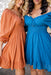 The Lainey Dress - Olympic Blue - Sparrow & Finch Boutique