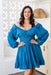 The Lainey Dress - Olympic Blue - Sparrow & Finch Boutique
