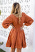 The Lainey Dress - Rust - Sparrow & Finch Boutique