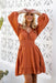 The Lainey Dress - Rust - Sparrow & Finch Boutique