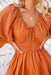 The Lainey Dress - Rust - Sparrow & Finch Boutique