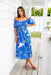 The Lanai Dress - Greek Blue - Sparrow & Finch Boutique