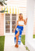 The Lani Skirt - Blue Horizon - Sparrow & Finch Boutique