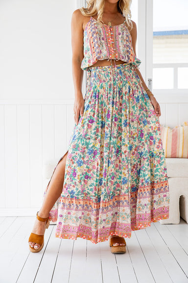 The Laylia Skirt - Floral Amorita - Sparrow & Finch Boutique