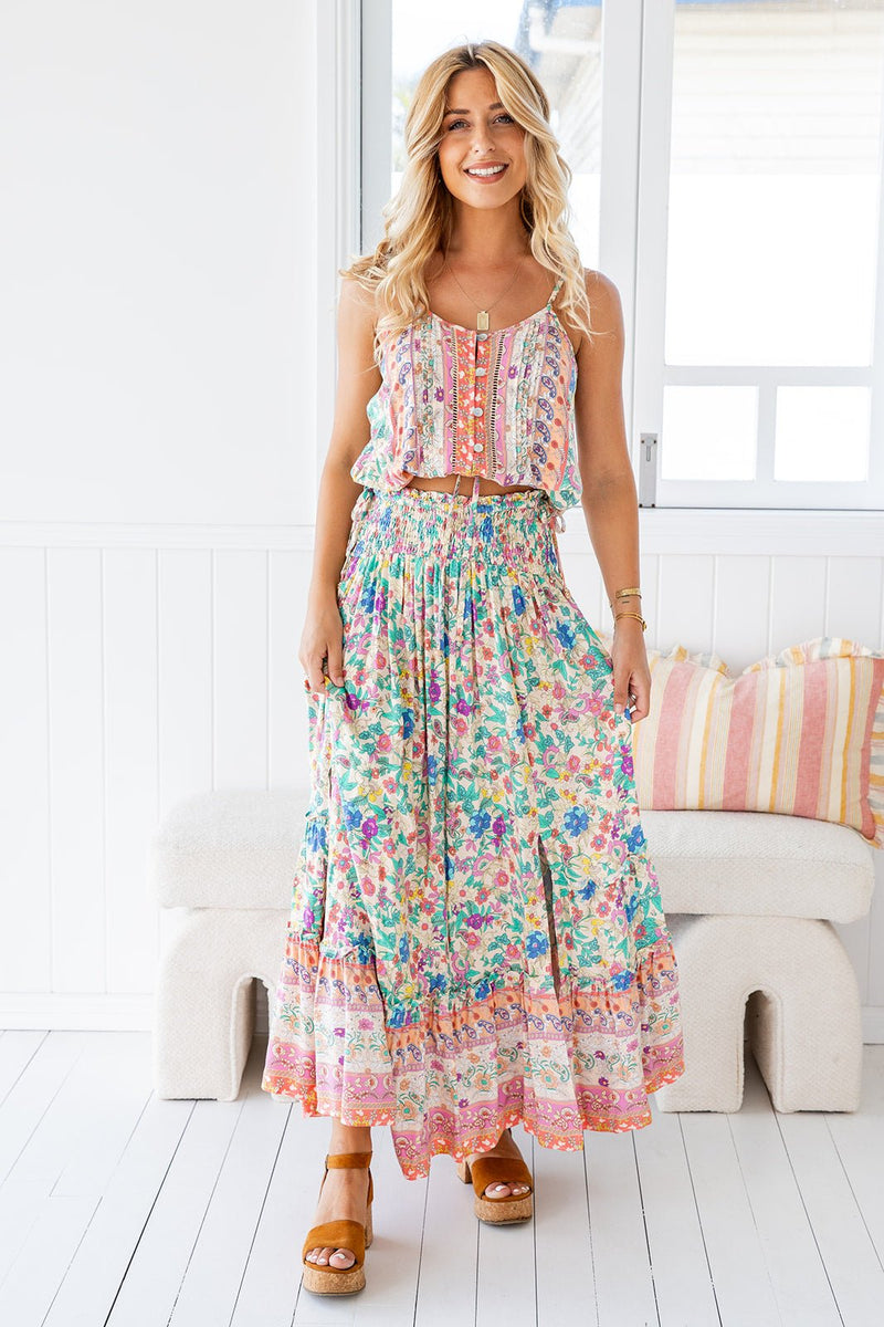 The Laylia Skirt - Floral Amorita