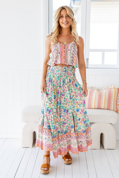 The Laylia Skirt - Floral Amorita - Sparrow & Finch Boutique