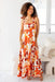 The Laylo Dress - Orange Mocha - Sparrow & Finch Boutique
