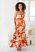 The Laylo Dress - Orange Mocha - Sparrow & Finch Boutique