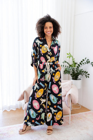 The Lazio Jumpsuit - Mythos Noir - Sparrow & Finch Boutique