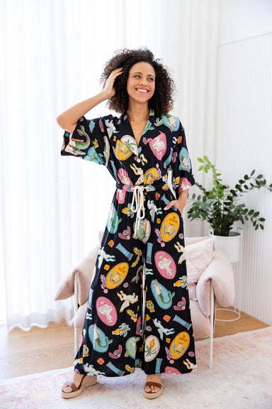 The Lazio Jumpsuit - Mythos Noir - Sparrow & Finch Boutique
