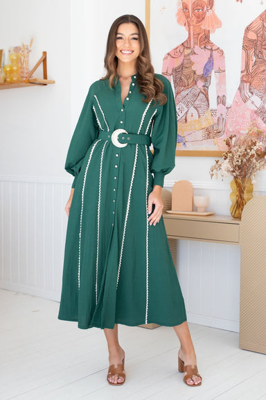 The Leah Dress - Castleton Green - Sparrow & Finch Boutique