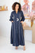 The Leah Dress - Navy - Sparrow & Finch Boutique