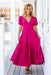 The Leisha Dress - Bright Pink - Sparrow & Finch Boutique