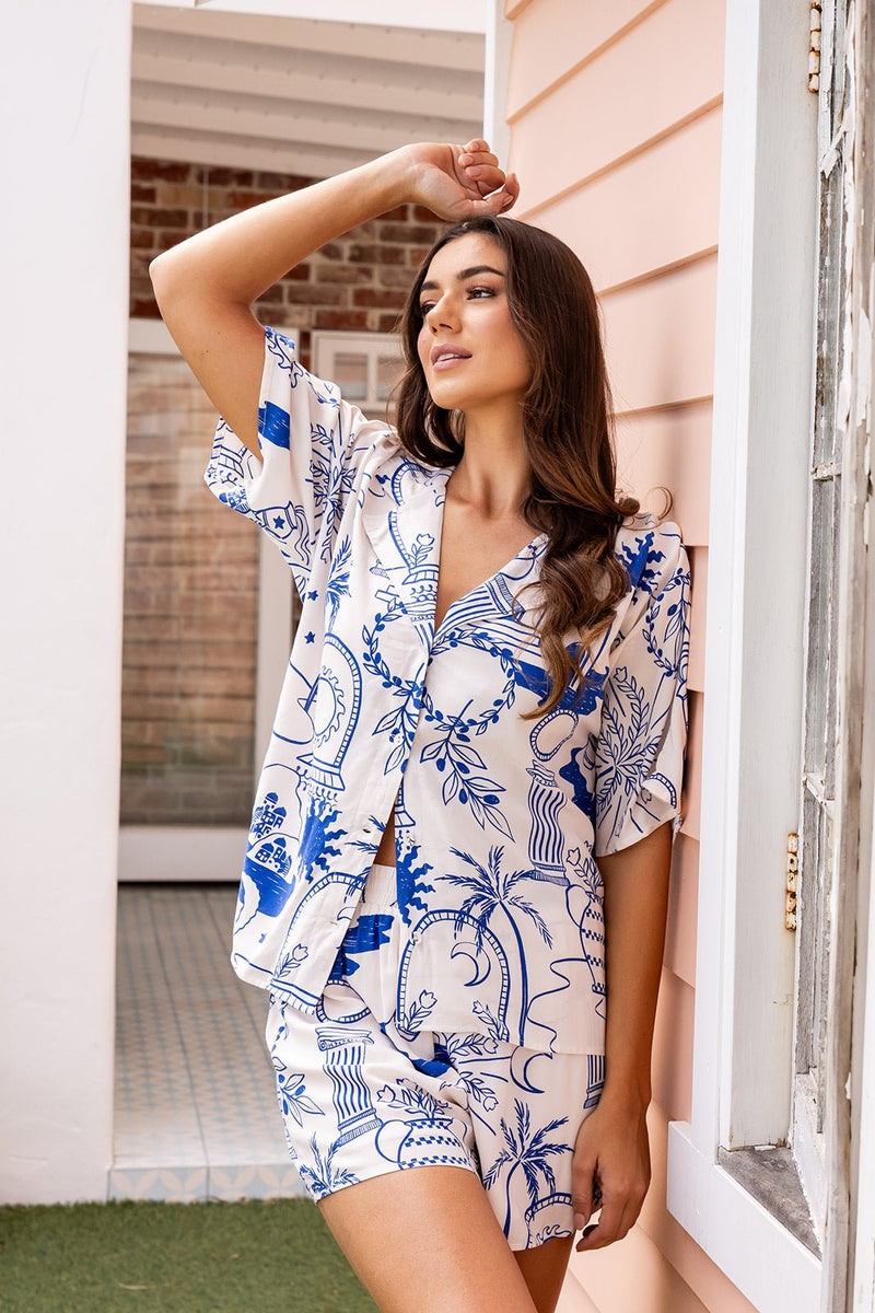 The Leta Shirt - Greek White