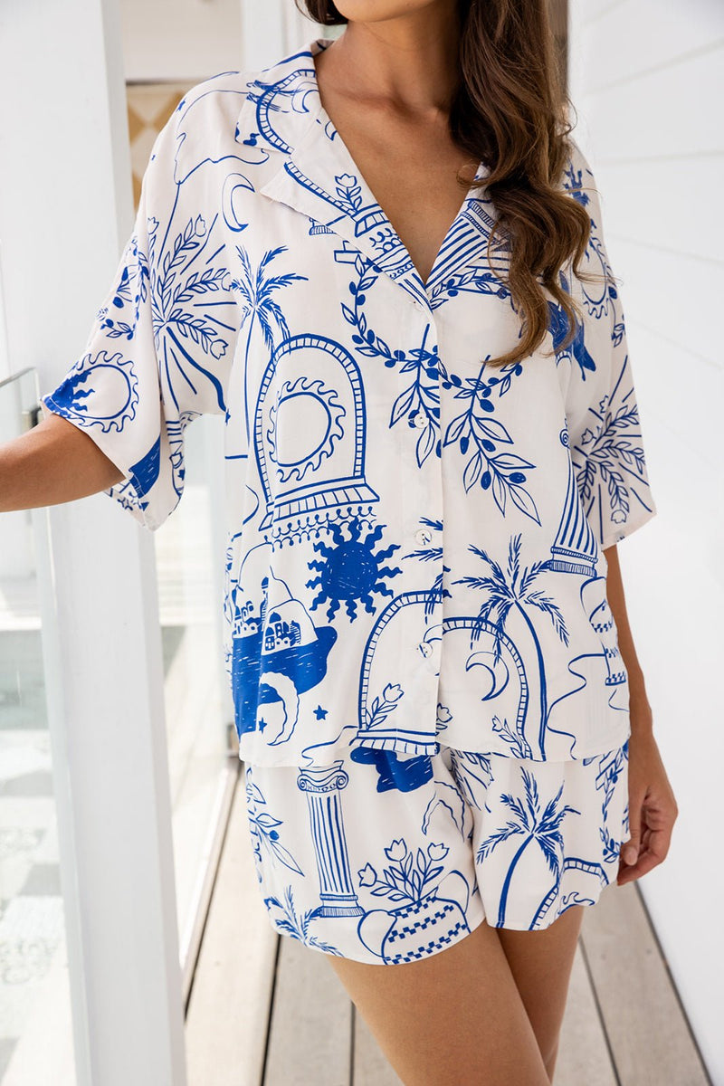 The Leta Shirt - Greek White