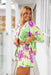 The Leta Shirt - Tropical Lime - Sparrow & Finch Boutique