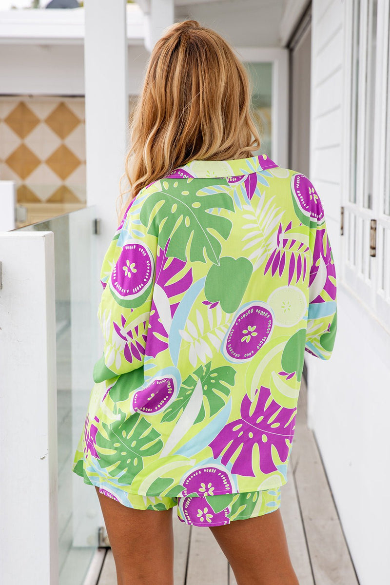 The Leta Shirt - Tropical Lime