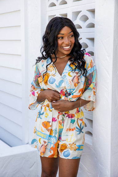 The Leta Shorts - Beachy Bliss - Sparrow & Finch Boutique